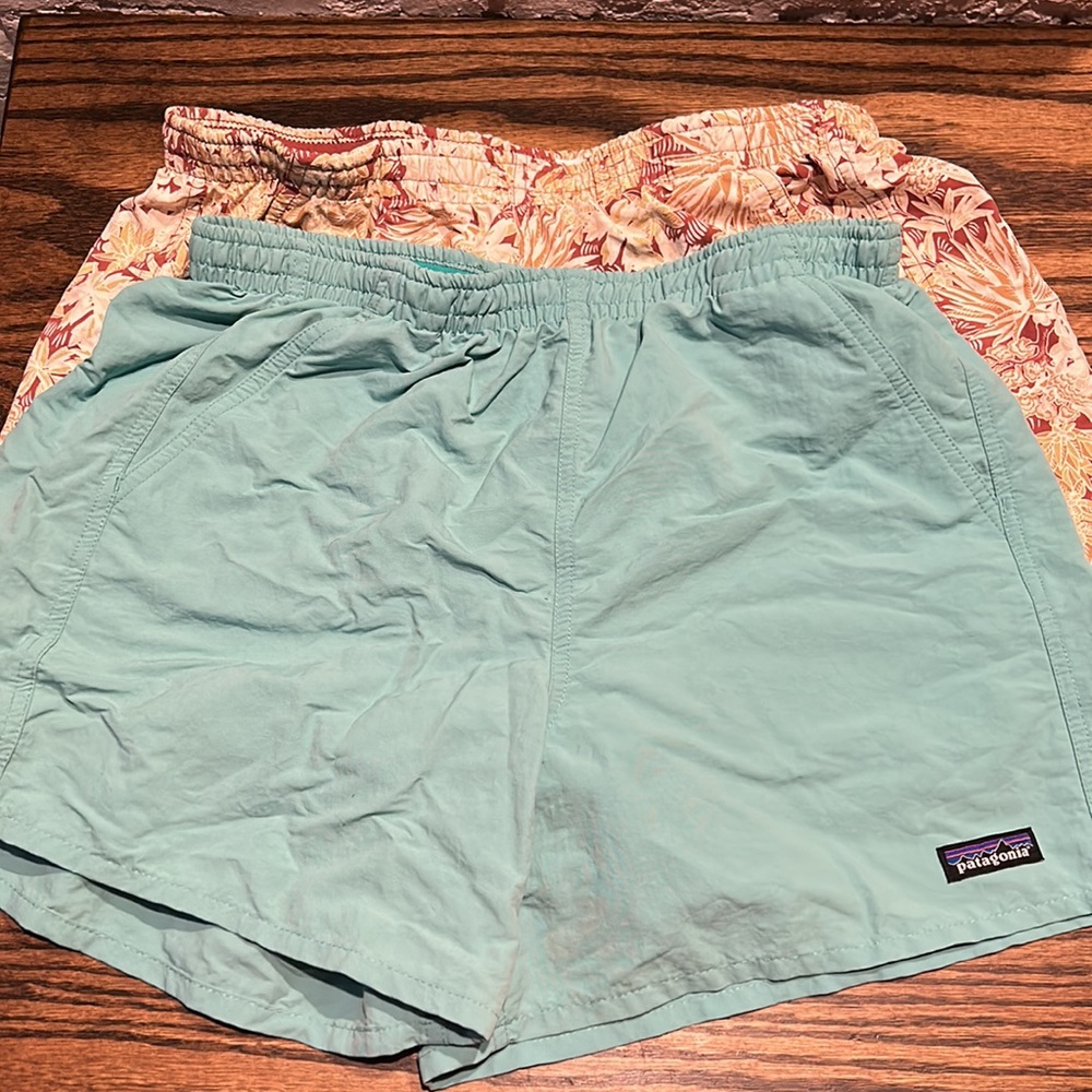 Two pairs of barely worn Patagonia baggies